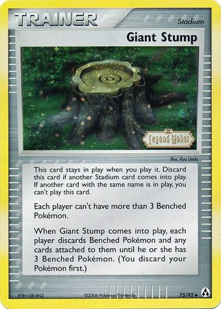 Giant Stump (75/92) (Stamped) [EX: Legend Maker] | Gam3 Escape