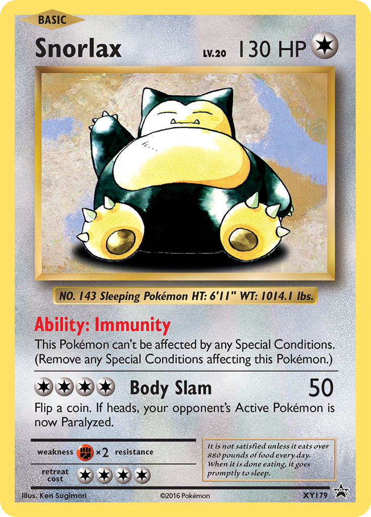 Snorlax (XY179) [XY: Black Star Promos] | Gam3 Escape