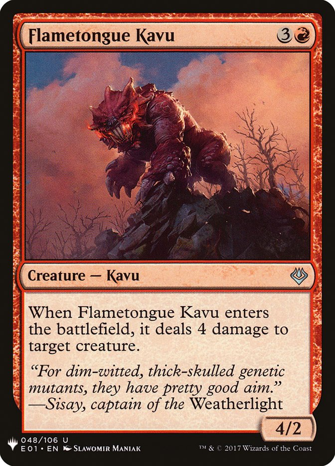 Flametongue Kavu [Mystery Booster] | Gam3 Escape