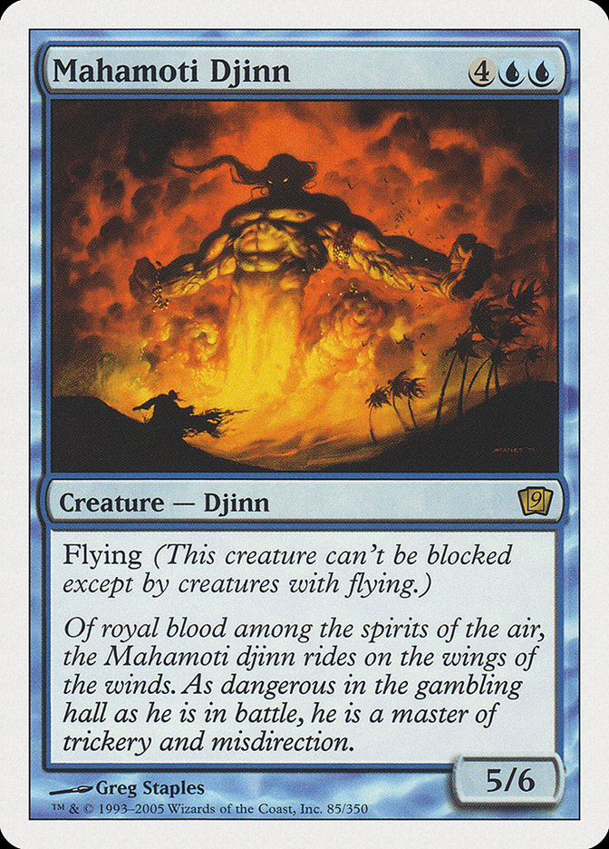 Mahamoti Djinn (9th Edition) [Oversize Cards] | Gam3 Escape