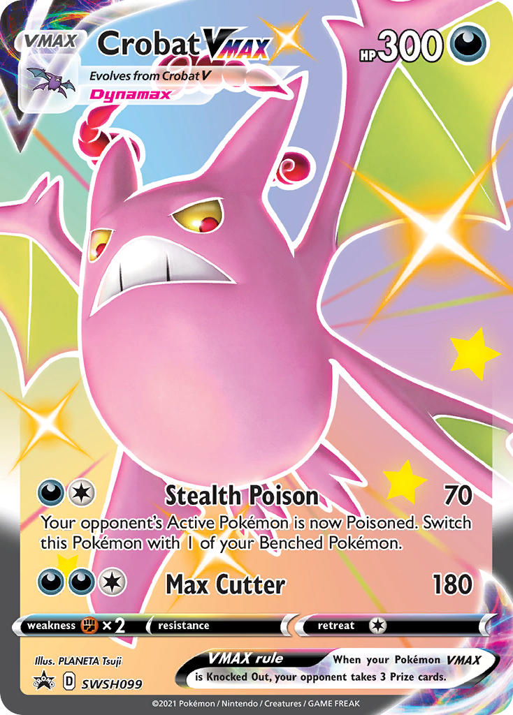 Crobat VMAX (SWSH099) (Jumbo Card) [Sword & Shield: Black Star Promos] | Gam3 Escape