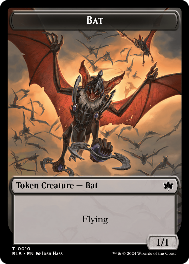 Bat // Intrepid Rabbit Double-Sided Token [Bloomburrow Tokens] | Gam3 Escape