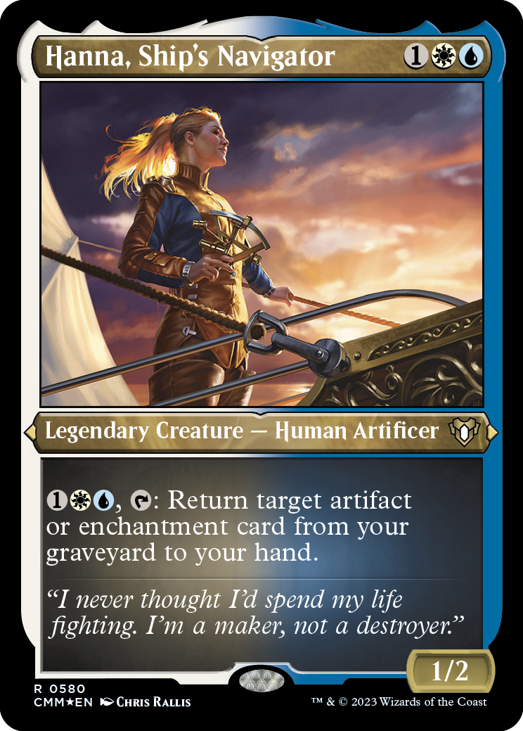 Hanna, Ship's Navigator (Foil Etched) [Commander Masters] | Gam3 Escape