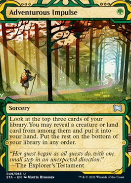 Adventurous Impulse (Foil Etched) [Strixhaven: Mystical Archive] | Gam3 Escape
