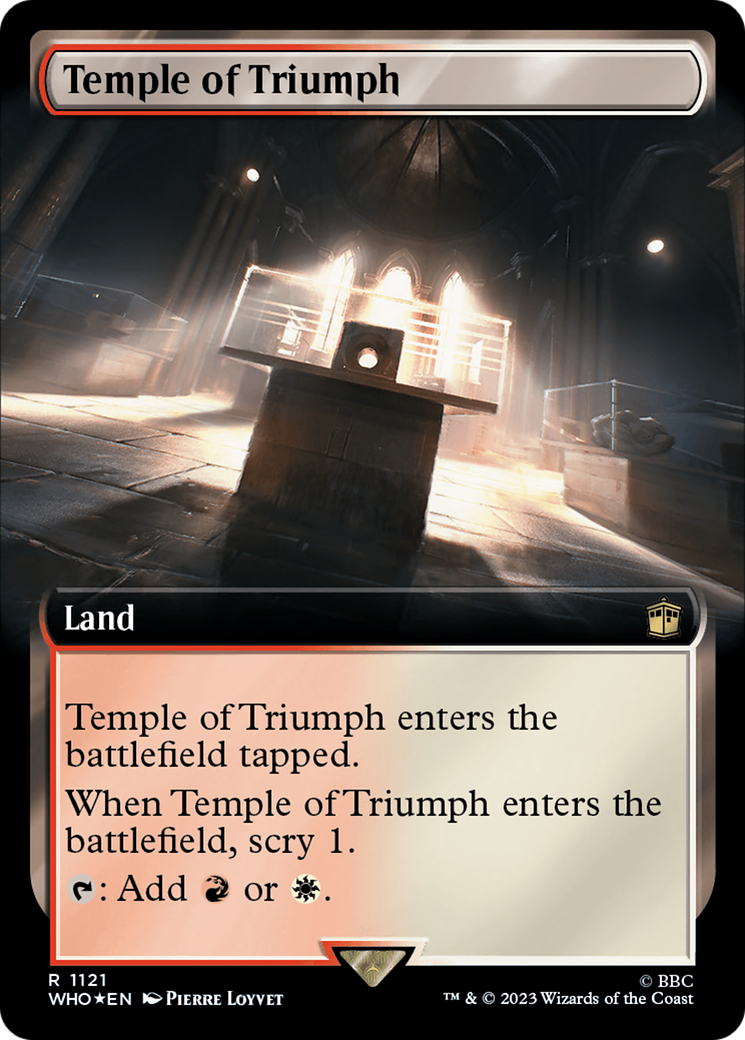 Temple of Triumph (Extended Art) (Surge Foil) [Doctor Who] | Gam3 Escape