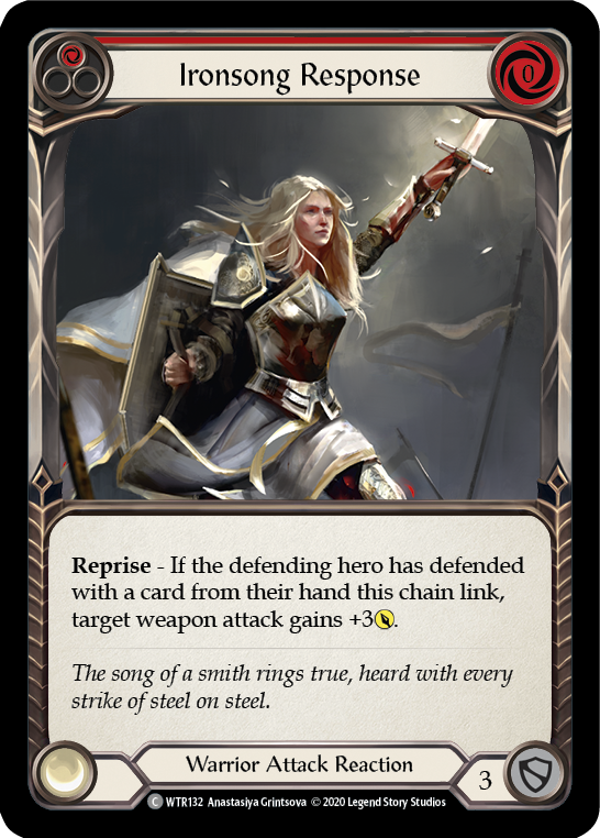Ironsong Response (Red) [U-WTR132] (Welcome to Rathe Unlimited)  Unlimited Rainbow Foil | Gam3 Escape