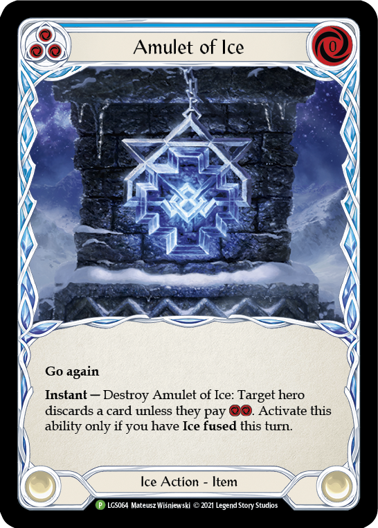 Amulet of Ice [LGS064] (Promo)  Cold Foil | Gam3 Escape