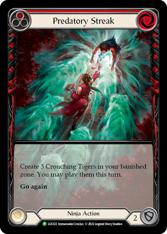 Predatory Streak (Red) [LGS122] (Promo)  Rainbow Foil | Gam3 Escape