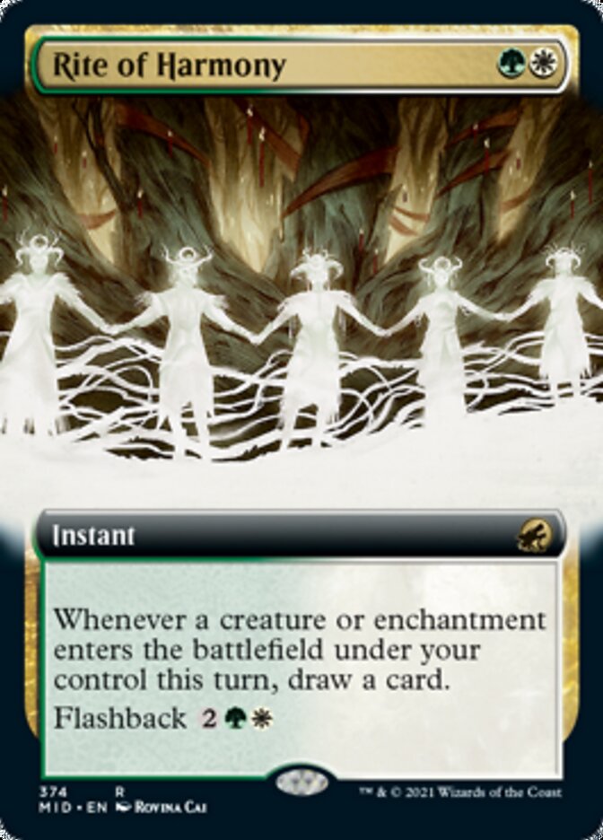 Rite of Harmony (Extended Art) [Innistrad: Midnight Hunt] | Gam3 Escape
