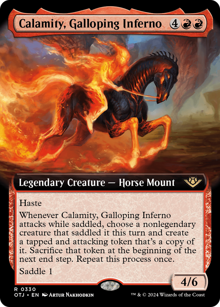 Calamity, Galloping Inferno (Extended Art) [Outlaws of Thunder Junction] | Gam3 Escape