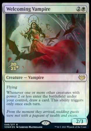 Welcoming Vampire [Innistrad: Crimson Vow Prerelease Promos] | Gam3 Escape