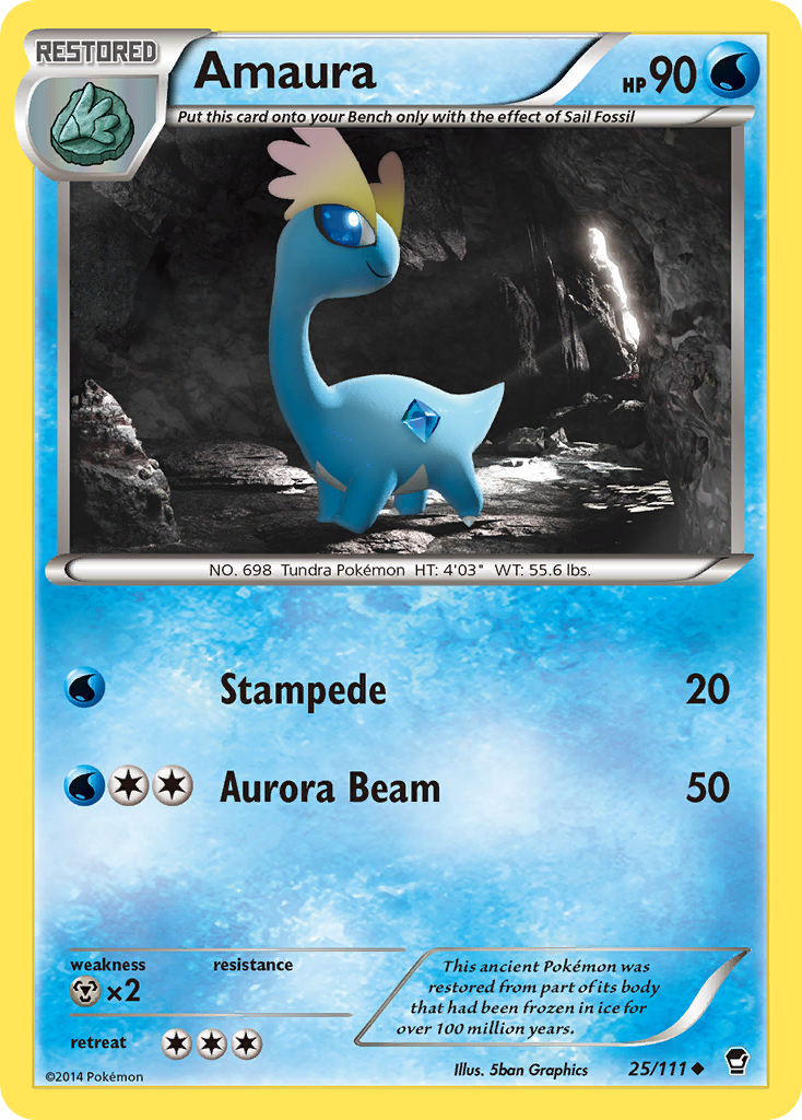 Amaura (25/111) [XY: Furious Fists] | Gam3 Escape