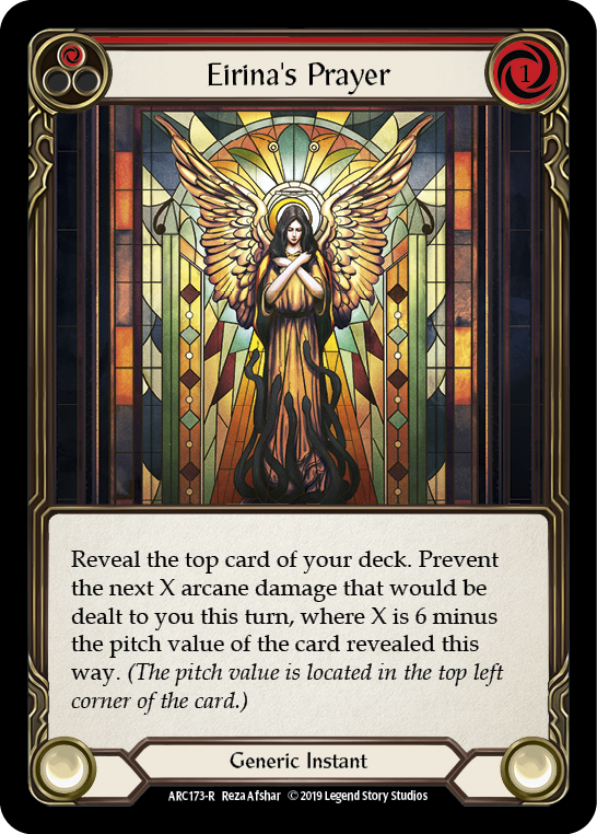 Eirina's Prayer (Red) [ARC173-R] (Arcane Rising)  1st Edition Normal | Gam3 Escape