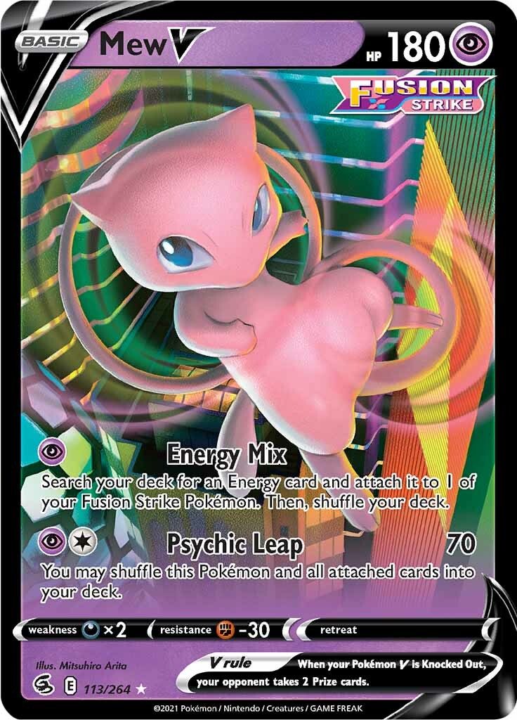 Mew V (113/264) [Sword & Shield: Fusion Strike] | Gam3 Escape