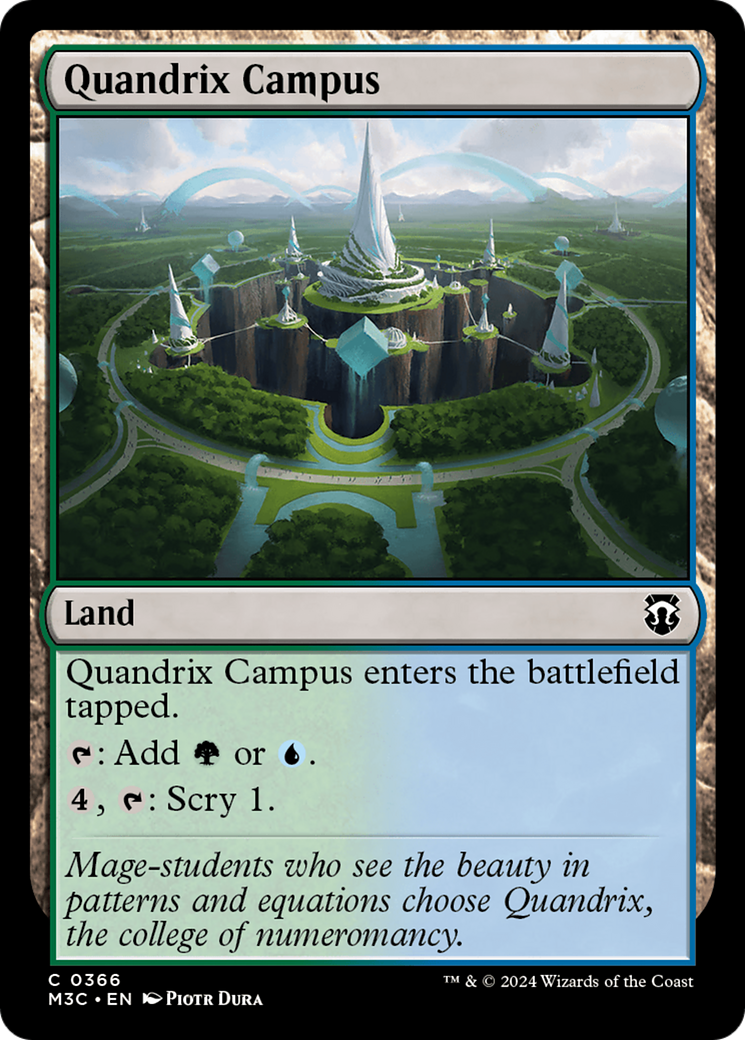 Quandrix Campus (Ripple Foil) [Modern Horizons 3 Commander] | Gam3 Escape