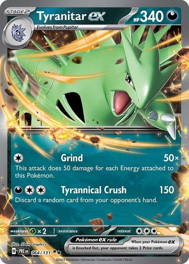 Tyranitar ex (064/131) [Scarlet & Violet: Prismatic Evolutions] | Gam3 Escape