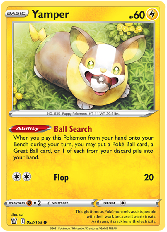 Yamper (052/163) [Sword & Shield: Battle Styles] | Gam3 Escape