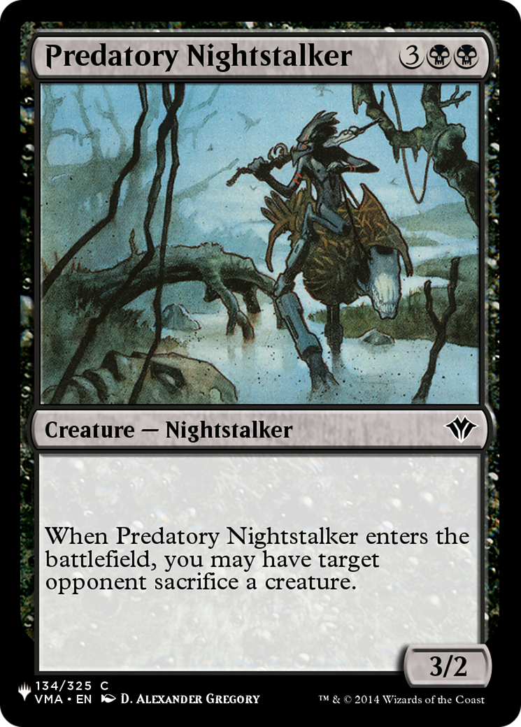 Predatory Nightstalker [The List Reprints] | Gam3 Escape