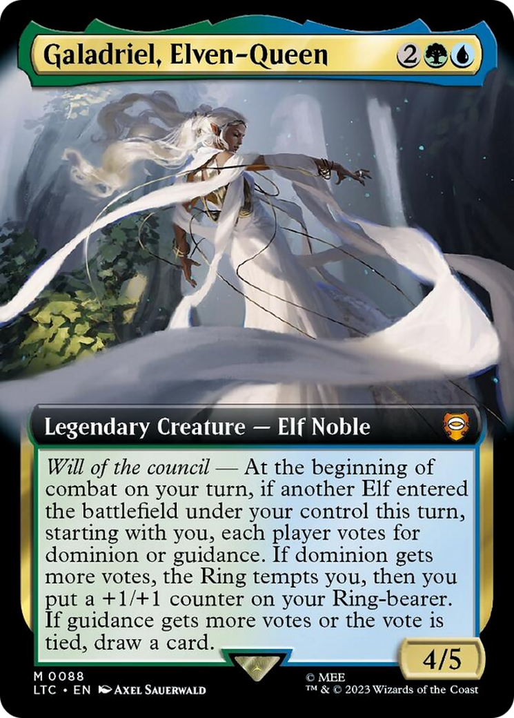 Galadriel, Elven-Queen (Extended Art) [The Lord of the Rings: Tales of Middle-Earth Commander] | Gam3 Escape