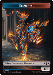Elemental (0027) // Monk Double-Sided Token [Tarkir: Dragonstorm Commander Tokens] | Gam3 Escape