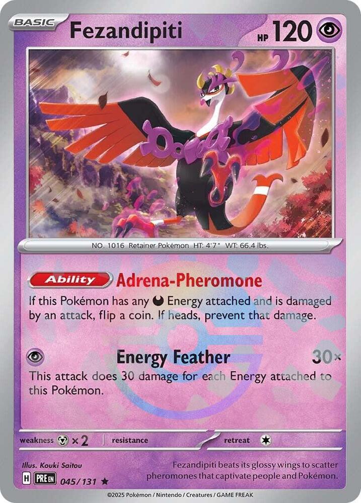 Fezandipiti (045/131) (Poke Ball Pattern) [Scarlet & Violet: Prismatic Evolutions] | Gam3 Escape