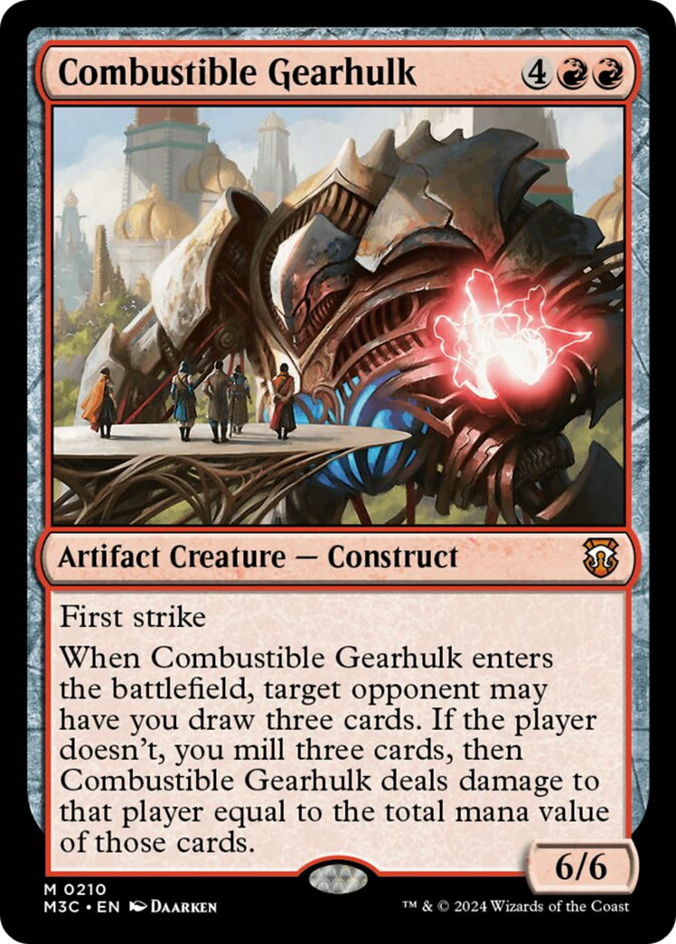 Combustible Gearhulk (Ripple Foil) [Modern Horizons 3 Commander] | Gam3 Escape