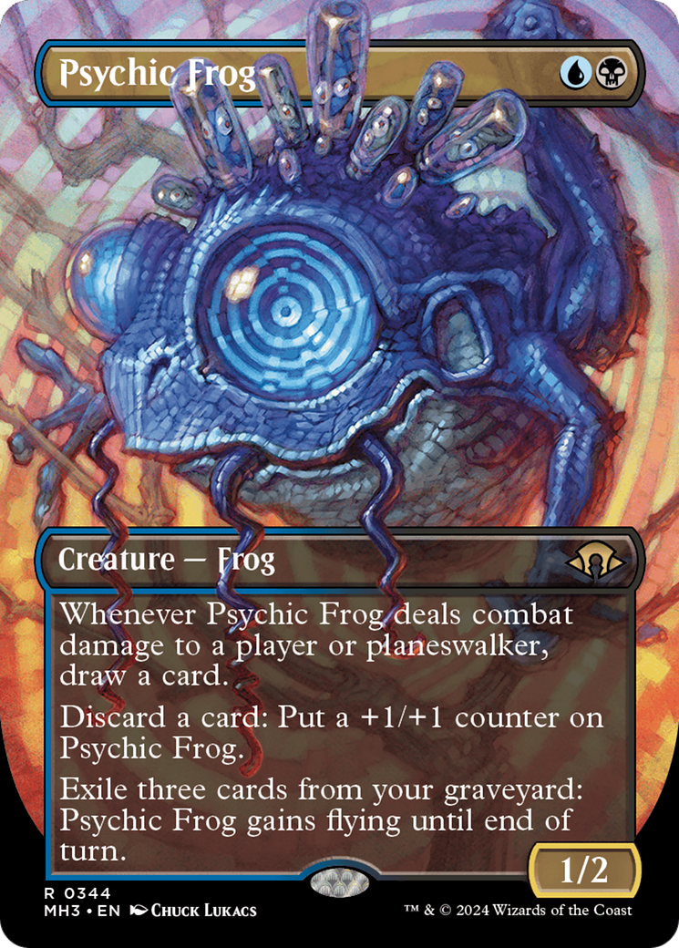 Psychic Frog (Borderless) [Modern Horizons 3] | Gam3 Escape