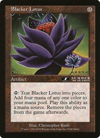 Blacker Lotus (Oversized) [Oversize Cards] | Gam3 Escape