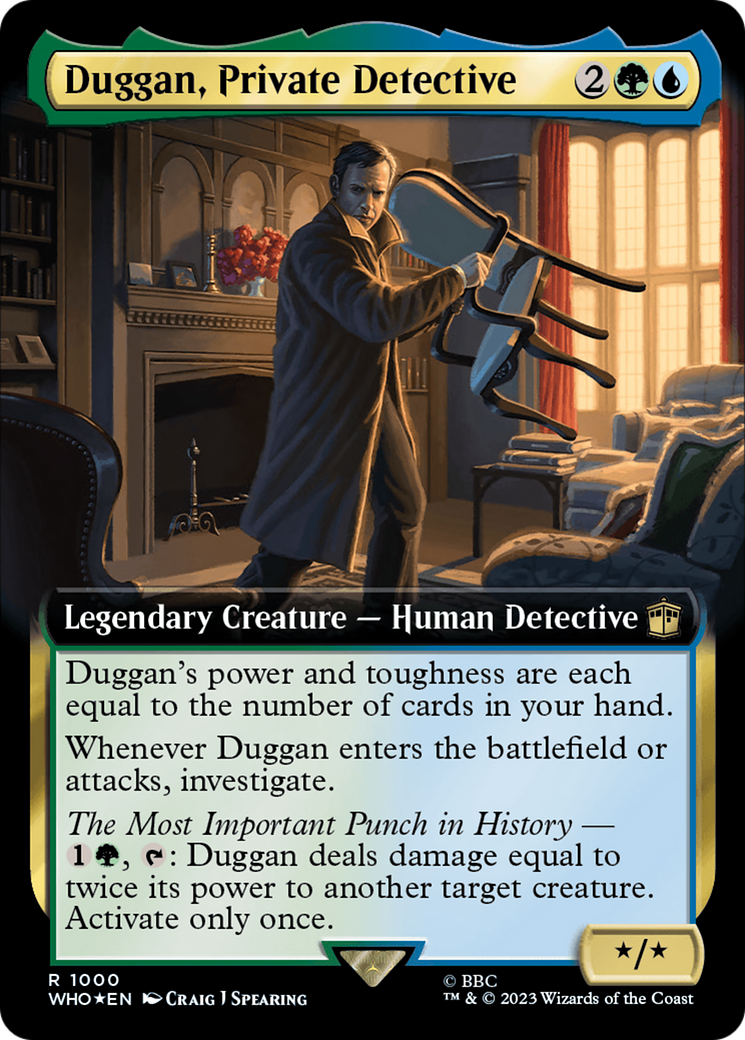 Duggan, Private Detective (Extended Art) (Surge Foil) [Doctor Who] | Gam3 Escape