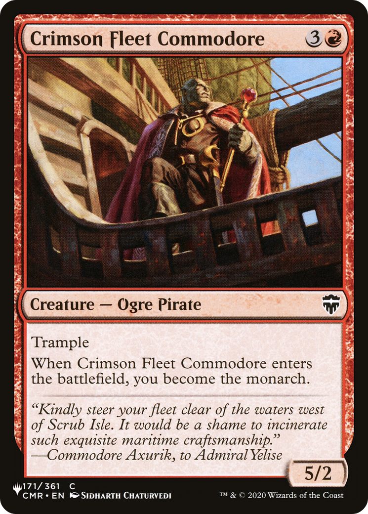 Crimson Fleet Commodore [The List] | Gam3 Escape