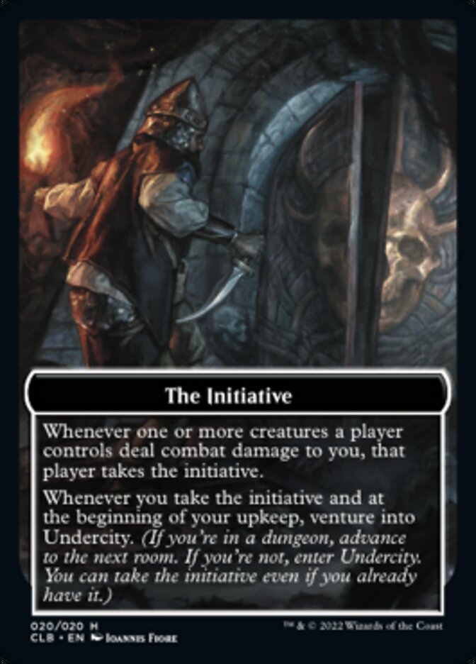 The Initiative // Undercity Double-Sided Token [Commander Legends: Battle for Baldur's Gate Tokens] | Gam3 Escape