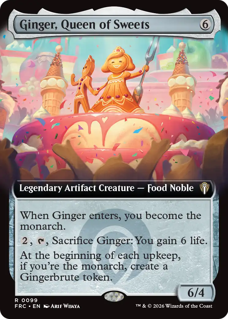 Ginger, Queen of Sweets (Extended Art) [Reality Fracture Commander] | Gam3 Escape