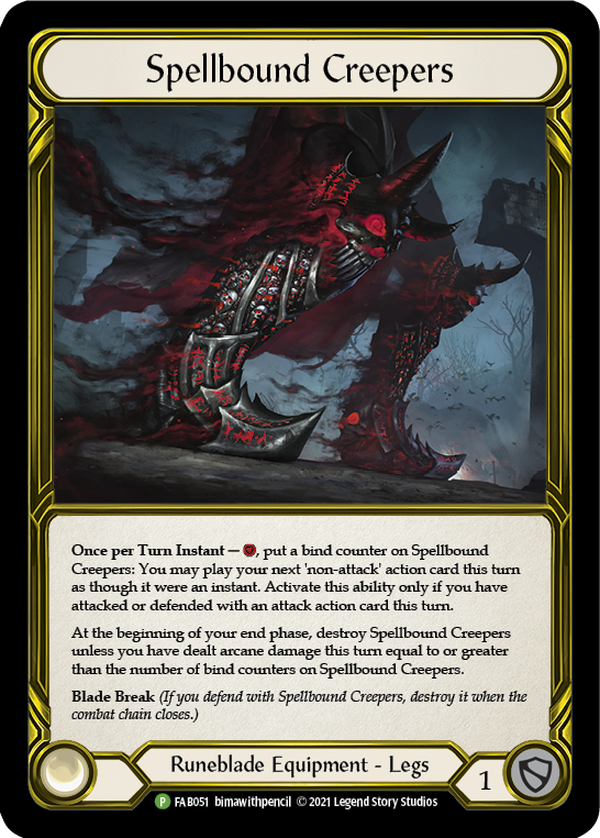 Spellbound Creepers (Golden) [FAB051] (Promo)  Cold Foil | Gam3 Escape