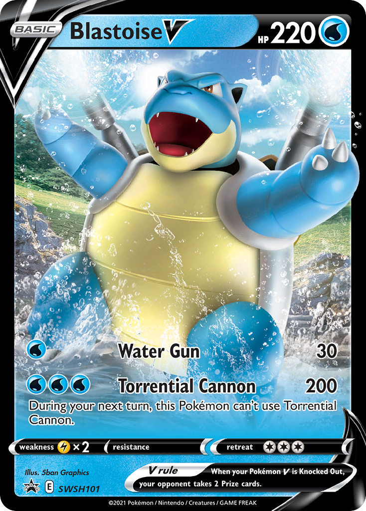 Blastoise V (SWSH101) [Sword & Shield: Black Star Promos] | Gam3 Escape