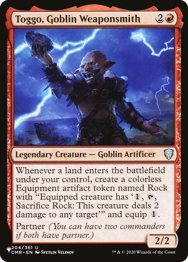 Toggo, Goblin Weaponsmith [The List Reprints] | Gam3 Escape