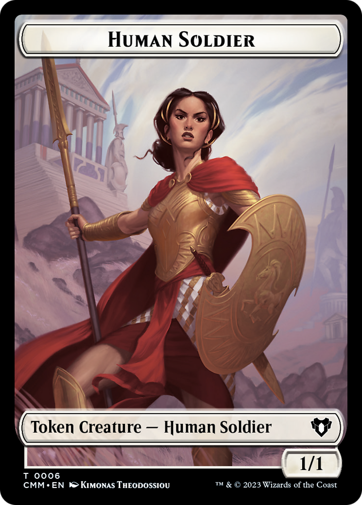 Human Soldier Token [Commander Masters Tokens] | Gam3 Escape