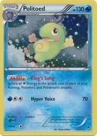 Politoed (18/111) (Cosmos Holo) [XY: Furious Fists] | Gam3 Escape