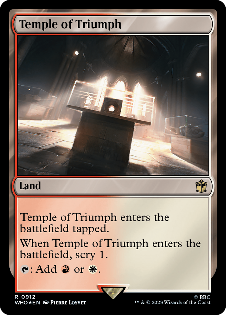 Temple of Triumph (Surge Foil) [Doctor Who] | Gam3 Escape