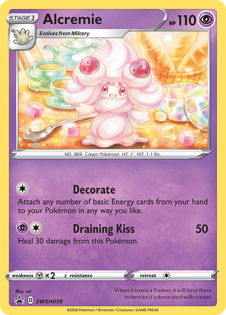 Alcremie (SWSH058) [Sword & Shield: Black Star Promos] | Gam3 Escape