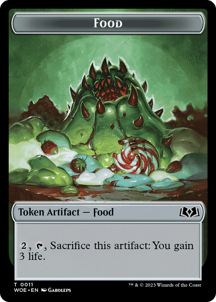 Faerie // Food (0011) Double-Sided Token [Wilds of Eldraine Tokens] | Gam3 Escape