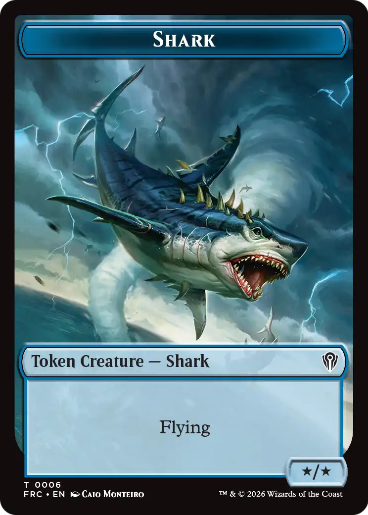Soldier // Shark Double-Sided Token [Reality Fracture Commander Tokens] | Gam3 Escape