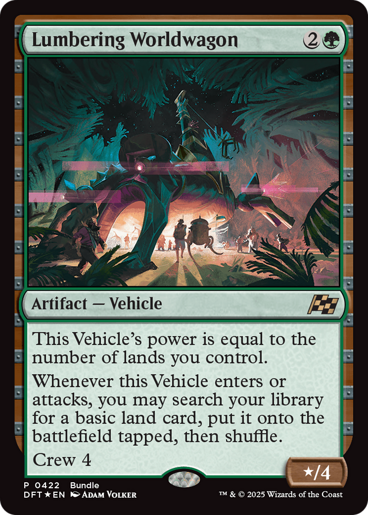 Lumbering Worldwagon (Bundle) [Aetherdrift Promos] | Gam3 Escape