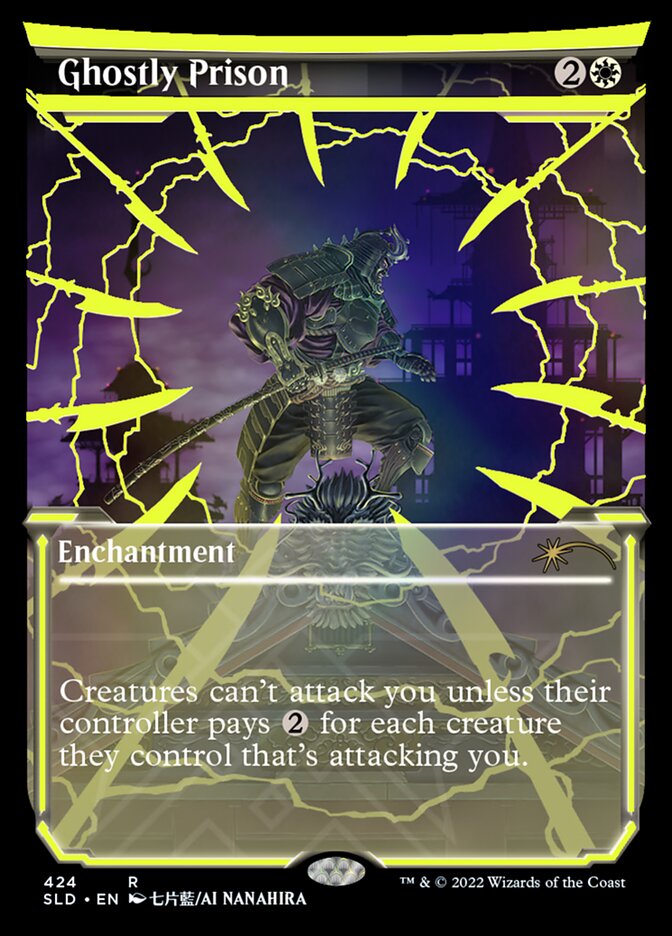 Ghostly Prison (Neon Ink Yellow) [Secret Lair Drop Series] | Gam3 Escape