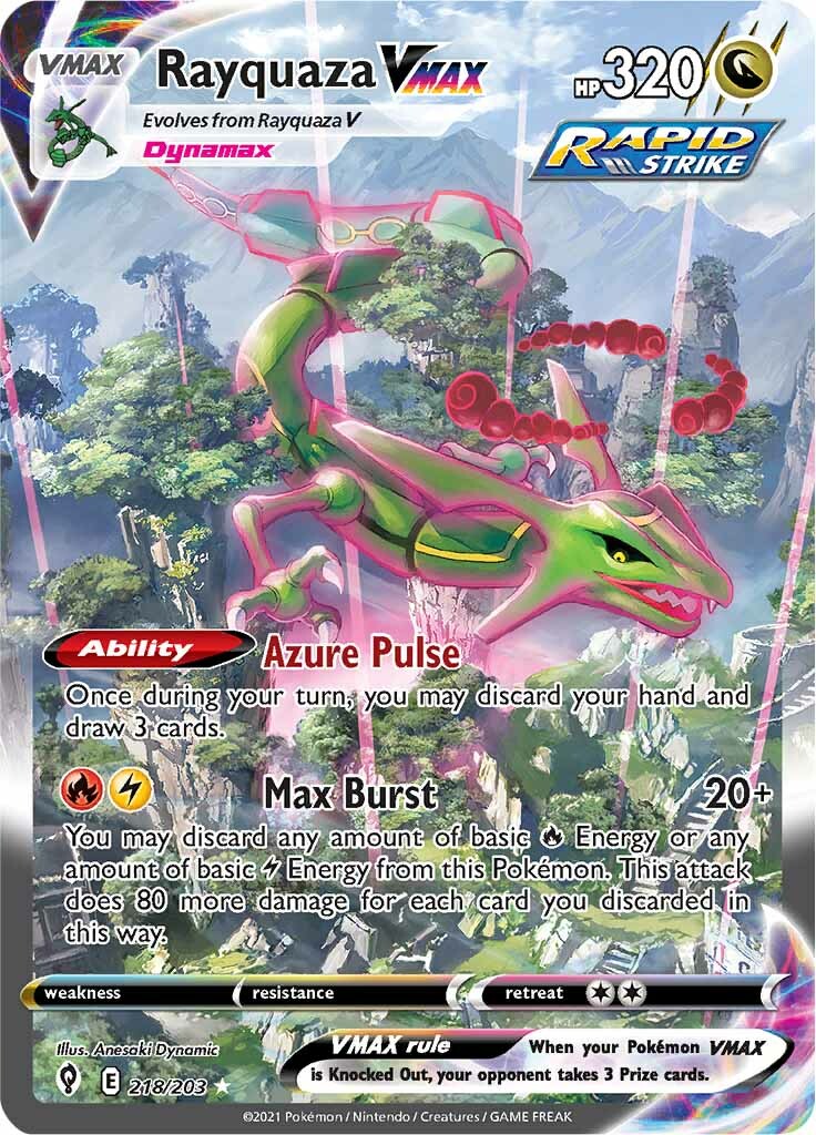 Rayquaza VMAX (218/203) [Sword & Shield: Evolving Skies] | Gam3 Escape