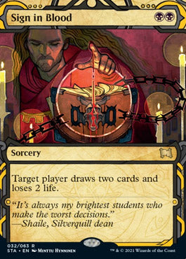 Sign in Blood (Foil Etched) [Strixhaven: Mystical Archive] | Gam3 Escape