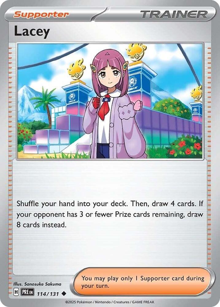 Lacey (114/131) [Scarlet & Violet: Prismatic Evolutions] | Gam3 Escape
