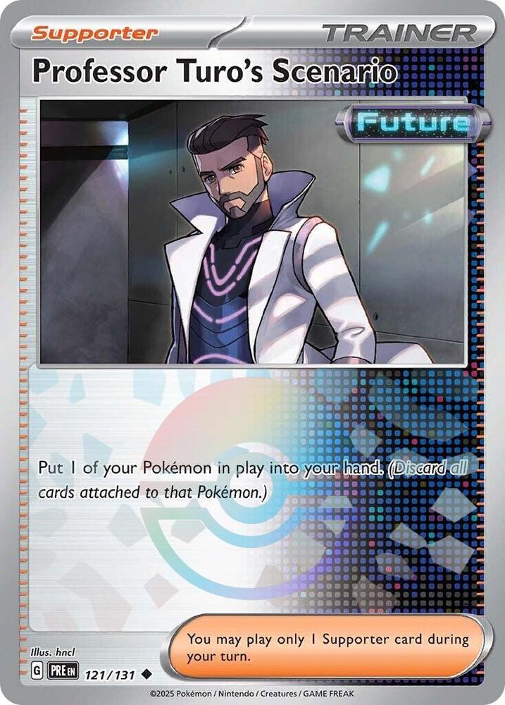 Professor Turo's Scenario (121/131) (Poke Ball Pattern) [Scarlet & Violet: Prismatic Evolutions] | Gam3 Escape