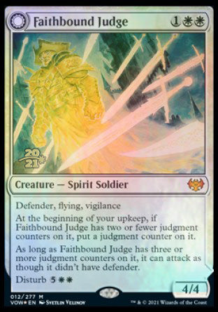 Faithbound Judge // Sinner's Judgment [Innistrad: Crimson Vow Prerelease Promos] | Gam3 Escape