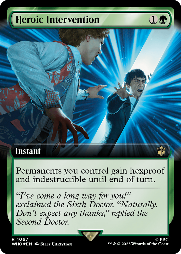 Heroic Intervention (Extended Art) (Surge Foil) [Doctor Who] | Gam3 Escape