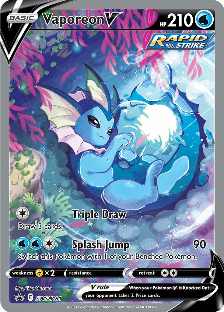 Vaporeon V (SWSH181) [Sword & Shield: Black Star Promos] | Gam3 Escape